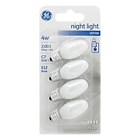 GE Lightbulb Night Light White 4 Watt - Each - Image 1