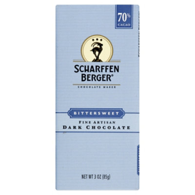 Scharffen Berger Dark Chocolate Bittersweet - 3 Oz