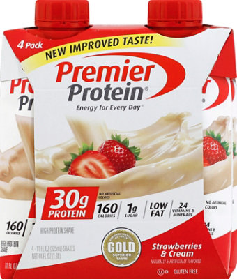 Premier Protein Shakes Strawberry - 4/11Oz - Image 2