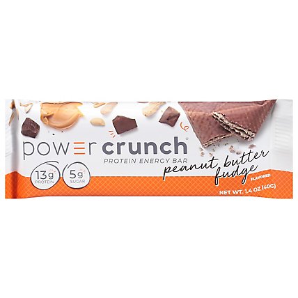 Power Crunch Energy Bar Protein Peanut Butter Fudge - 1.4 Oz - Image 1