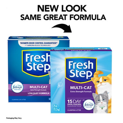 Fresh Step Multicat Extra Strength Scented Clumping Cat Litter With Febreze - 25 Lbs - Image 3