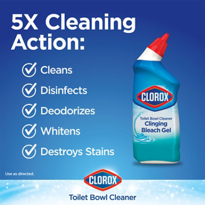 Clorox Ocean Mist Clinging Bleach Gel Toilet Bowl Cleaner - 24 Oz - Image 5