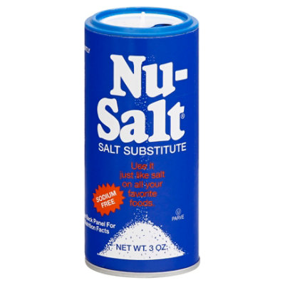 Original No Salt Sodium-Free Salt. Recommend for Sodium Restricted Diets.  Sodium 0mg