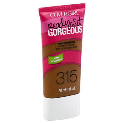 COVERGIRL Ready Set Gorgeous Foundation Oil Free Fresh Complexion Tawny 315 - 1 Fl. Oz.