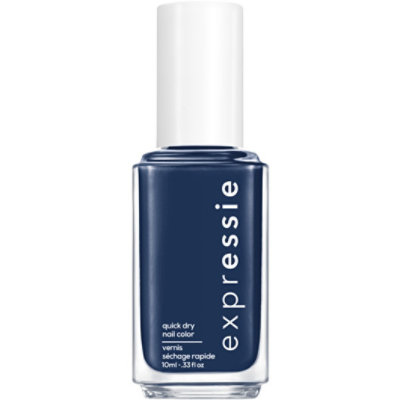 Essie Expressie 8 Free Vegan Navy Blue Left On Shred Quick Dry Nail Polish - 0.33 Oz