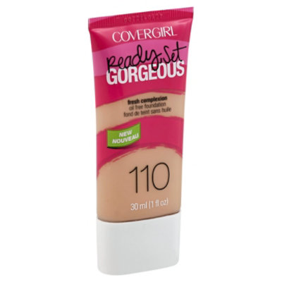COVERGIRL Ready Set Gorgeous Foundation Oil Free Fresh Complexion Creamy Natural 110 - 1 Fl. Oz. - Image 1