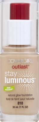 COVERGIRL Outlast Foundation Stay Luminous Natural Glow Classic Ivory 810 - 1 Fl. Oz. - Image 2