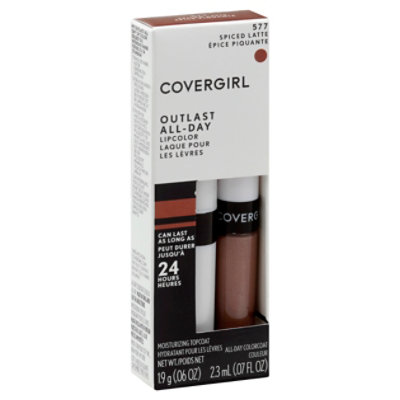 COVERGIRL Outlast Lipcolor All-Day Spiced Latte 577 2 Count - 0.13 Oz - Image 1