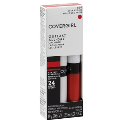 COVERGIRL Outlast All Day Custom Day Ever Red-dy 507 Lipcolor 2 Count - 0.13 Fl. Oz. - Image 1