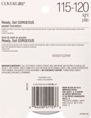 COVERGIRL Ready Set Gorgeous Powder Foundation Light 115/120 - 0.37 Oz - Image 3