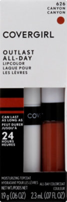 COVERGIRL Outlast All Day Canyon 626 Lipcolor 2 Count - 0.13 Fl. Oz. - Image 2