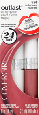 COVERGIRL Outlast All Day Blushed Mauve 550 Lipcolor 2 Count - 0.13 Fl. Oz. - Image 2