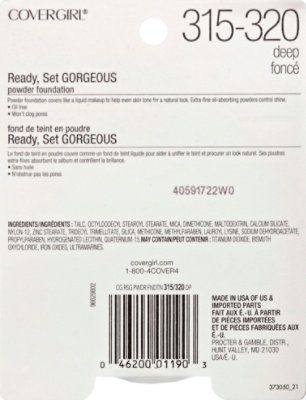 COVERGIRL Ready Set Gorgeous Powder Foundation Deep 315-320 - 0.37 Oz - Image 3