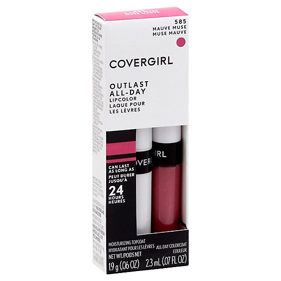 COVERGIRL Outlast Lipcolor All-Day Mauve Muse 585 2 Count -  0.13 Oz