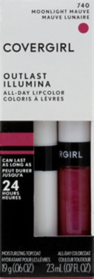 COVERGIRL Outlast Lipcolor All-Day Illumina Moonlight Mauve 740 2 Count -  0.13 Oz - Image 2