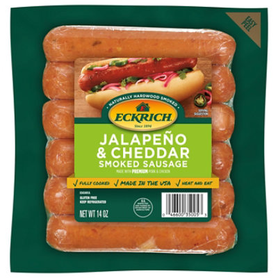 Eckrich Jalapeno & Cheddar Smoked Sausage Links - 14 Oz - Image 2