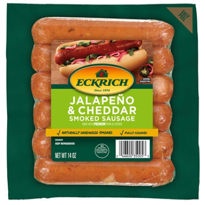 Eckrich Jalapeno & Cheddar Smoked Sausage Links - 14 Oz - Image 1