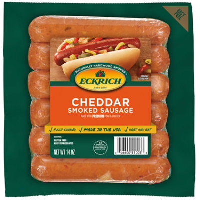 Eckrich Cheddar Smoked Sausage Links - 14 Oz - Image 3