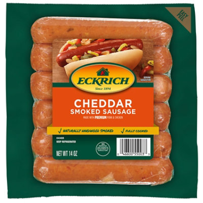 Eckrich Cheddar Smoked Sausage Links - 14 Oz - Image 2