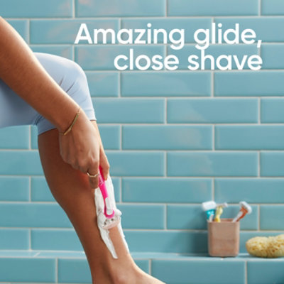 Gillette Venus Womens Disposable Razor ComfortGlide White Tea Scent - 2 Count - Image 2