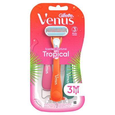 Gillette Venus Tropical Womens Disposable Razor - 3 Count - Image 8