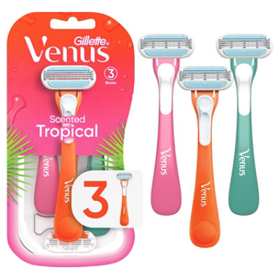 Gillette Venus Tropical Womens Disposable Razor - 3 Count - Image 1