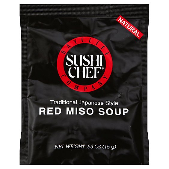Autonom Fremtrædende Vejrtrækning Sushi Chef Soup Red Miso - 0.53 Oz - Shaw's