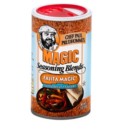 Chef Paul Prudhommes Seasoning Magic Blends Fajita Magic Southwest Flavor! - 5 Oz