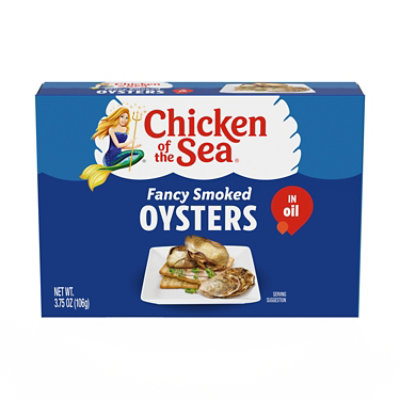 Chicken of the Sea Oysters Smoked Fancy in Oil - 3.75 Oz
