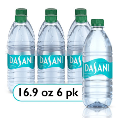 Dasani Water Purified Enhanced With Minerals Bottled 6 Count - 16.9 Fl. Oz. - Image 1