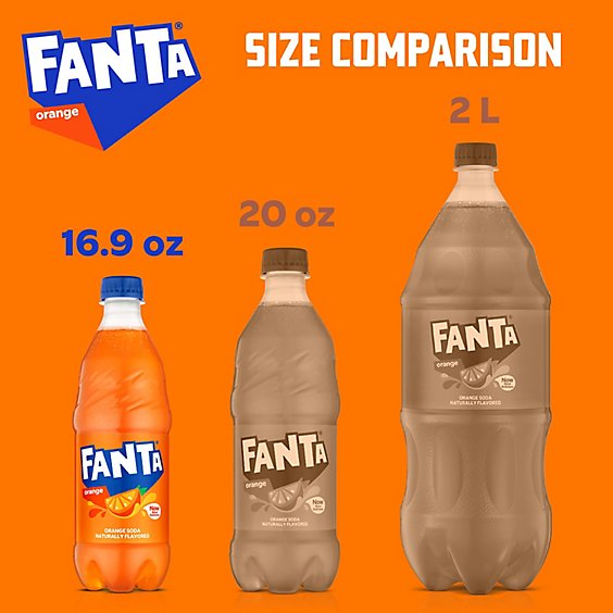 Fanta Soda Pop Orange Flavored - 6-16.9 Fl. Oz.