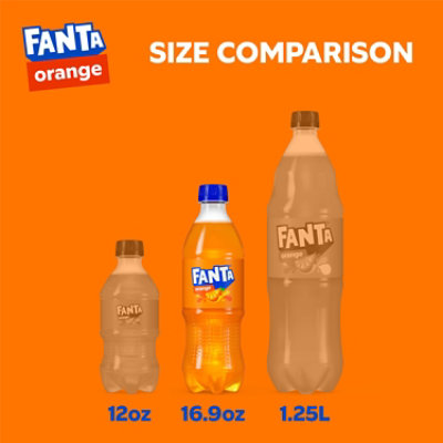 Fanta Soda Pop Orange Flavored - 6-16.9 Fl. Oz. - Image 3