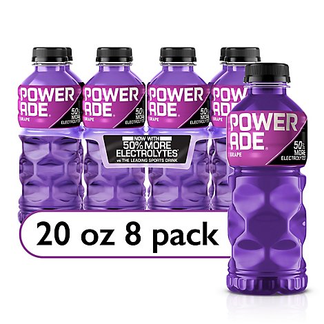 POWERADE Sports Drink Electrolyte Enhanced Grape - 8-20 Fl. Oz.