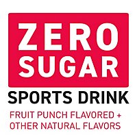 POWERADE Sports Drink Electrolyte Enhanced Zero Sugar Fruit Punch - 8-20 Fl. Oz. - Image 2