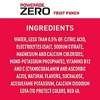 POWERADE Sports Drink Electrolyte Enhanced Zero Sugar Fruit Punch - 8-20 Fl. Oz. - Image 5