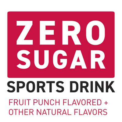 POWERADE Sports Drink Electrolyte Enhanced Zero Sugar Fruit Punch - 8-20 Fl. Oz.
