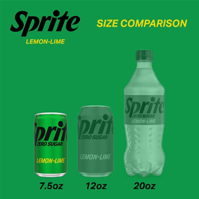 Sprite Zero Sugar Soda Pop Lemon Lime Pack In Mini Cans - 6-7.5 Fl. Oz. - Image 5