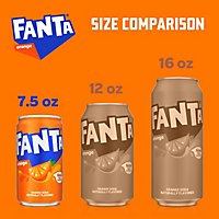 Fanta Soda Pop Orange Flavored Mini Can - 6-7.5 Fl. Oz. - Image 2