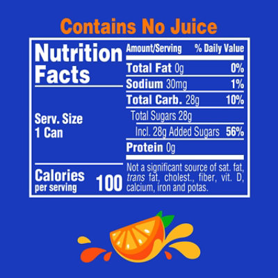 Fanta Soda Pop Orange Flavored Mini Can - 6-7.5 Fl. Oz. - Image 2