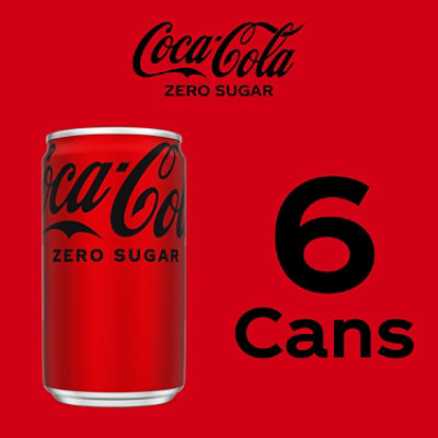 Coca-Cola Zero Sugar Soda Cans - 6-7.5 Fl. Oz. - Image 5