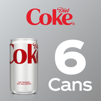 Diet Coke Soda Pop Cola 6 Count - 7.5 Fl. Oz. - Image 4