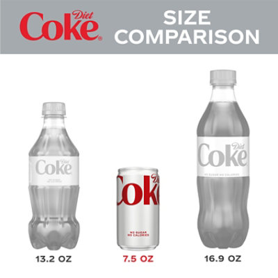 Diet Coke Soda Pop Cola 6 Count - 7.5 Fl. Oz. - Image 3