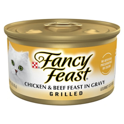 Fancy Feast Grilled Chicken & Beef Cat Wet Food - 3 Oz - Image 1