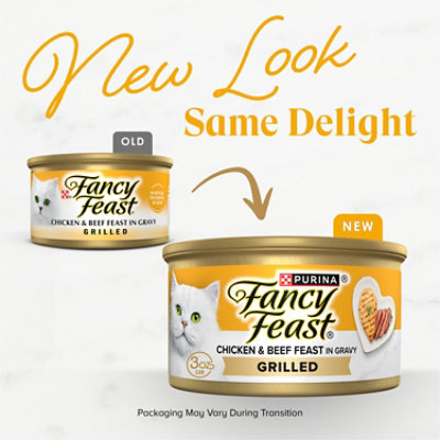 Purina Fancy Feast Grilled Wet Cat Chicken and Beef in Gravy - 3 Oz - Image 2