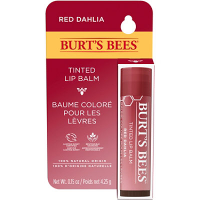 Burts Bees Tinted Lip Balm Red Dahlia - .15 Oz - Image 2