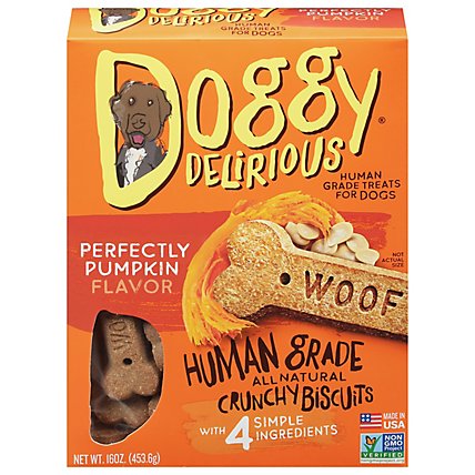 Doggy Delirious Dog Bone Natural Pumpkin Box - 16 Oz - Image 3