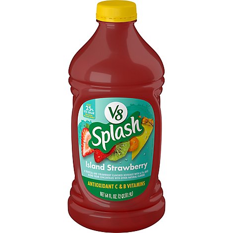 V8 Splash Juice Beverage Island Strawberry - 64 Fl. Oz.