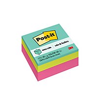 Post-it Neon Notes Cube 3 inch x 3 inch - Each - Image 1