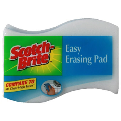 Scotch-Brite Easy Erasing Pad 4.4 x 2.6 x 0.9 Inch - 3 Count - Image 1