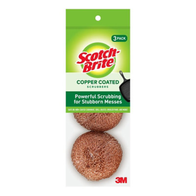 Scotch-Brite Scrubbing Pad Copper Coated - 3 Count